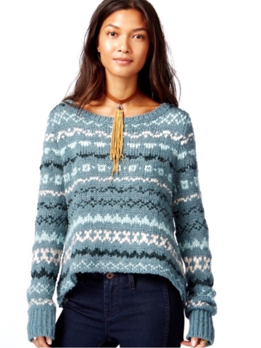 Free People • Through the Storm Sweater Wool Blend Size XS Oversized